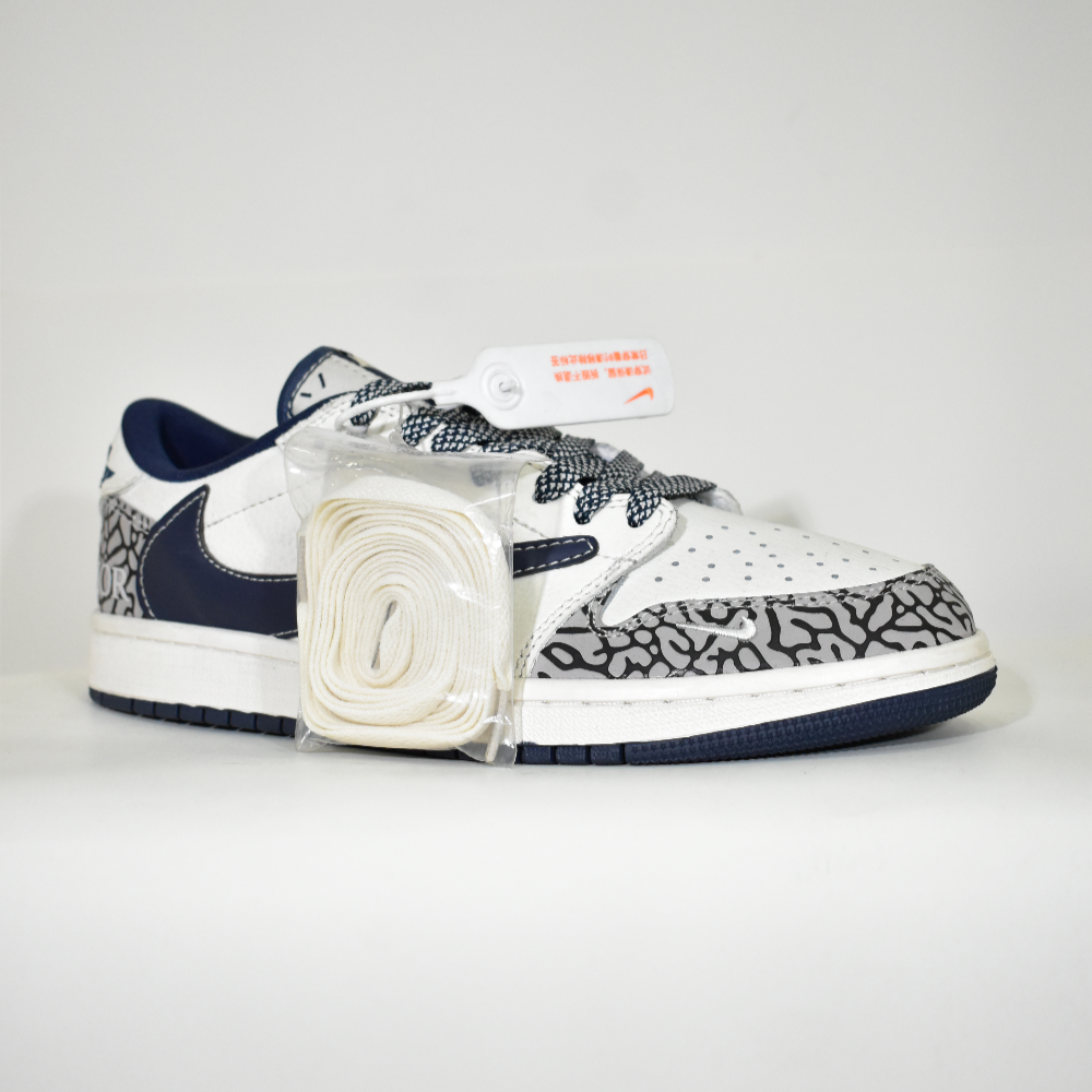 Jordan 1 - Blanco - Azul Pritn