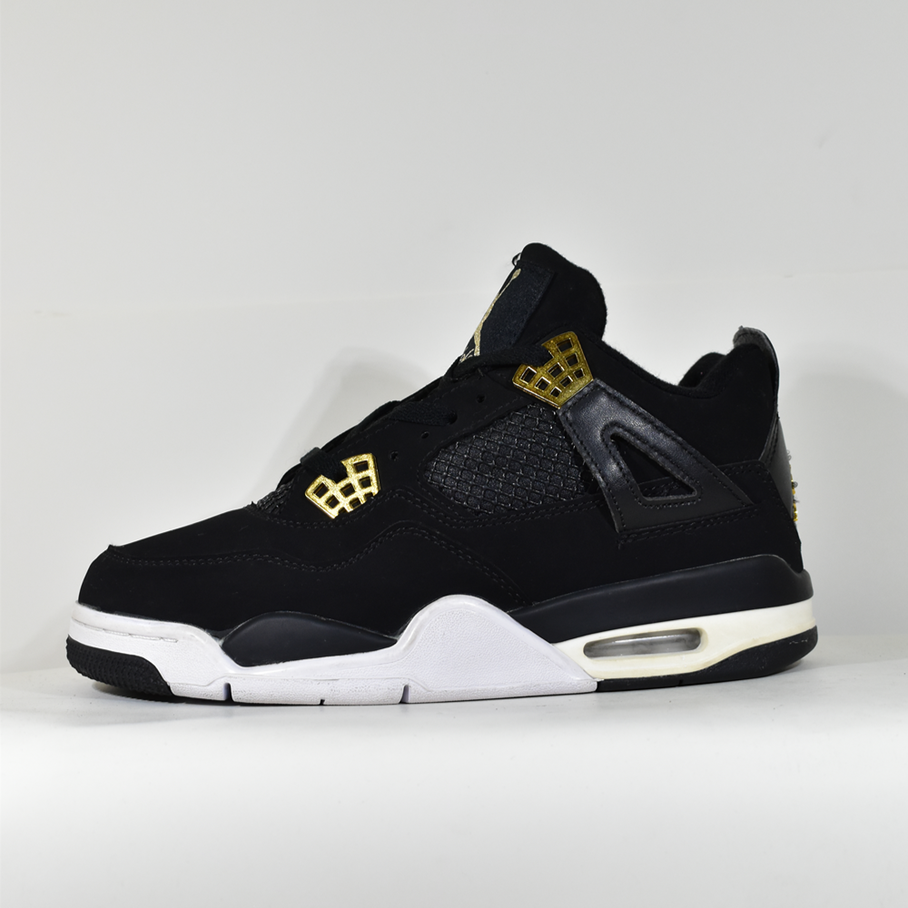 Jordan 4 - Negro Dorado Blanco