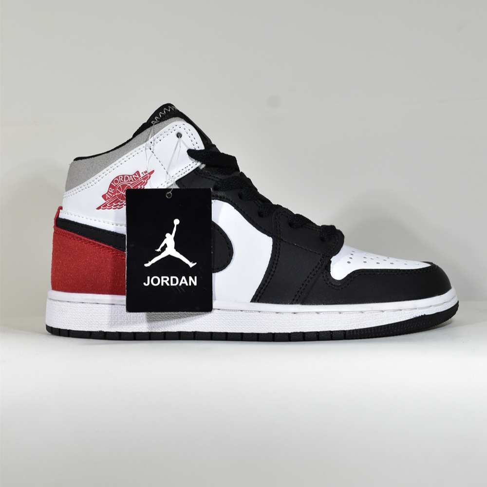 Jordan 1 - Blanco Negro Rojo