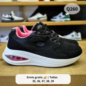 SKECHERS UNO 2 NEGRO FUXIA