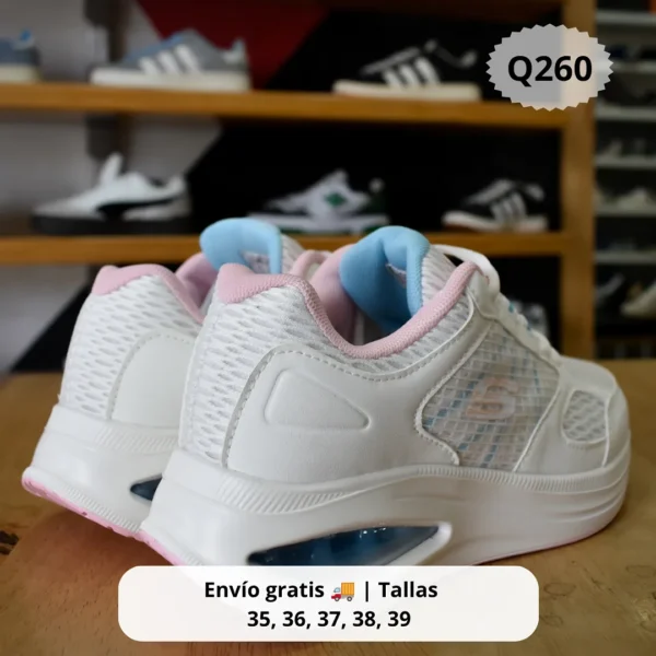 SKECHERS UNO 2 BLANCO ROSA
